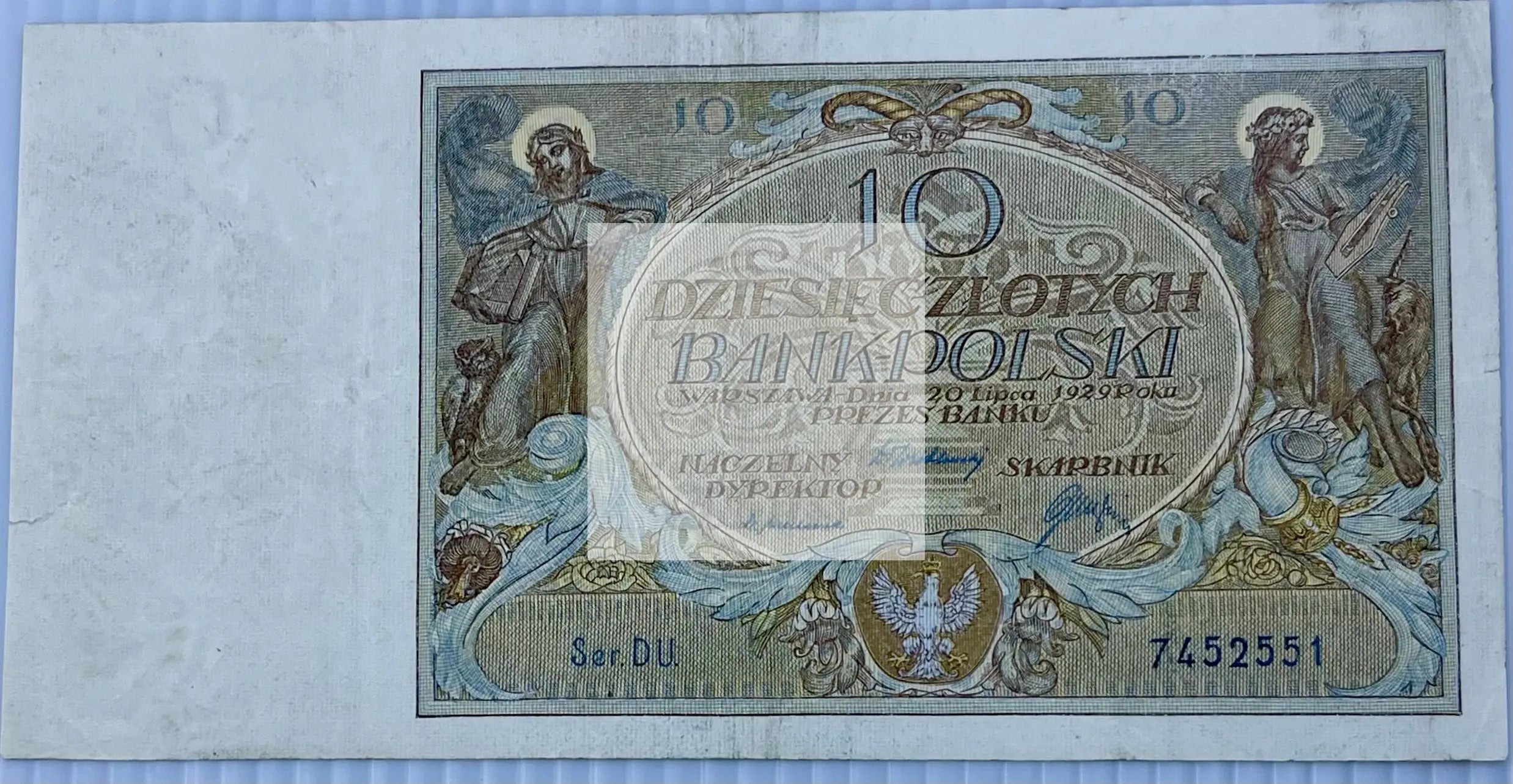 Poland 1929 10 Zloytch P-69 Used Banknote - Cool Coins & Notes