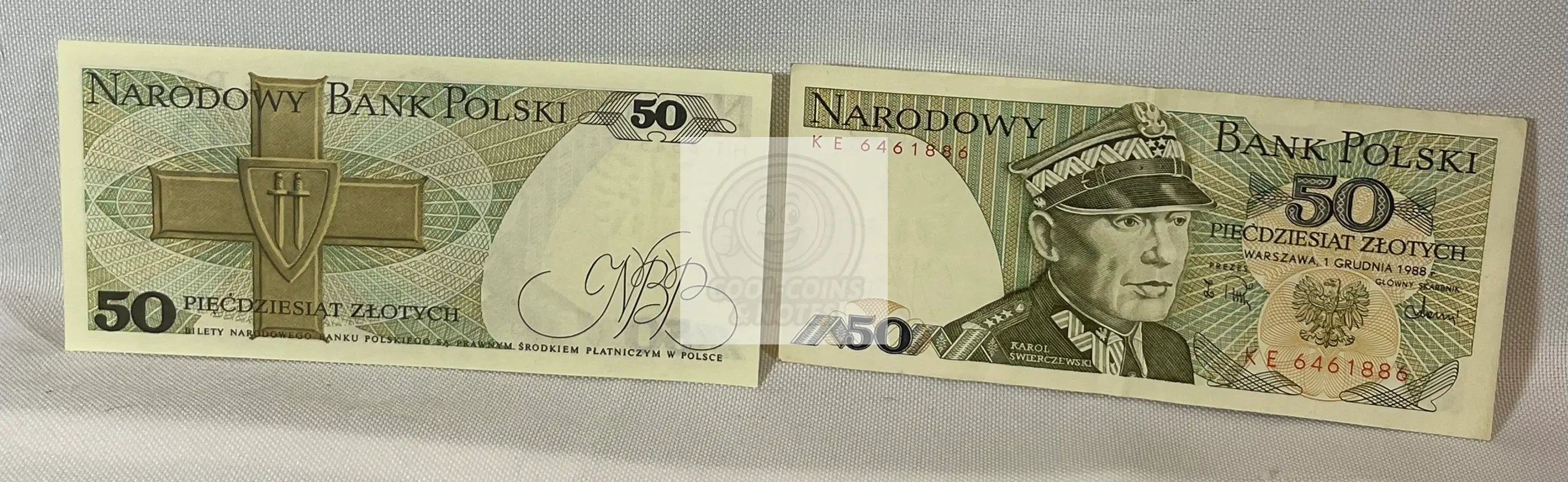 Poland 50 Złotych 1988 P14, UNC World Currency Banknote - Cool Coins & Notes