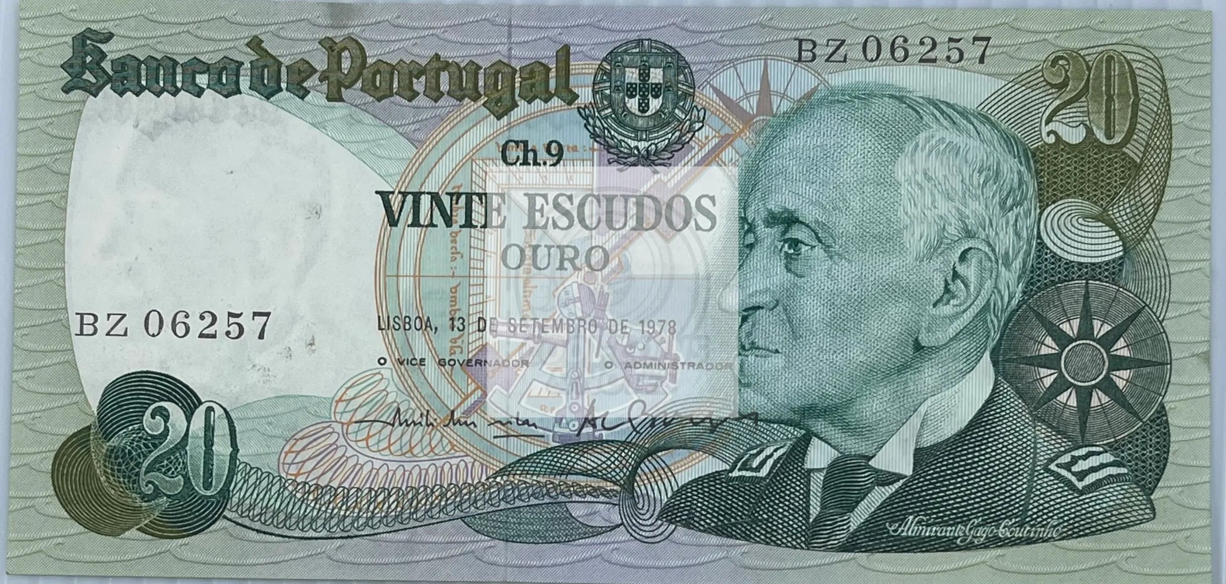 Portugal 1978 20 Escudos P176a UNC World Banknote Currency - Cool Coins & Notes
