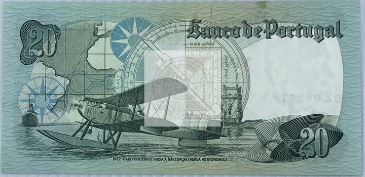 Portugal 1978 20 Escudos P176a UNC World Banknote Currency - Cool Coins & Notes