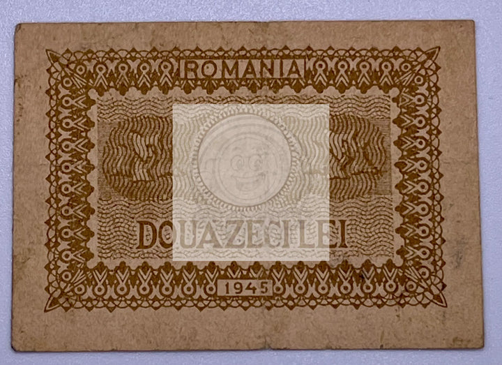 Romania 20 lei 1945 P76, WW2 Used World Banknote - Cool Coins & Notes