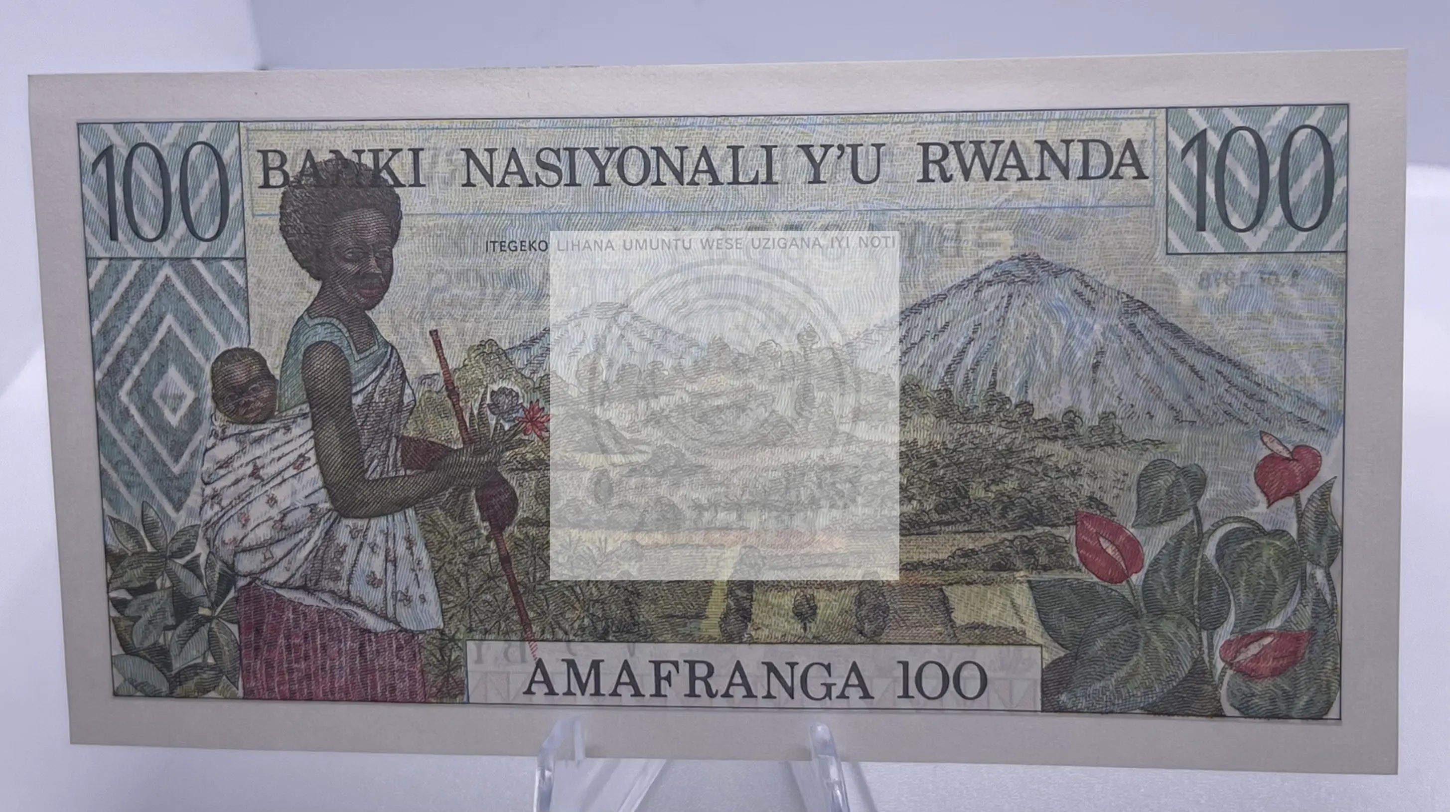 Rwanda 1978 100 Francs Zebra P12 UNC Banknote - Cool Coins & Notes