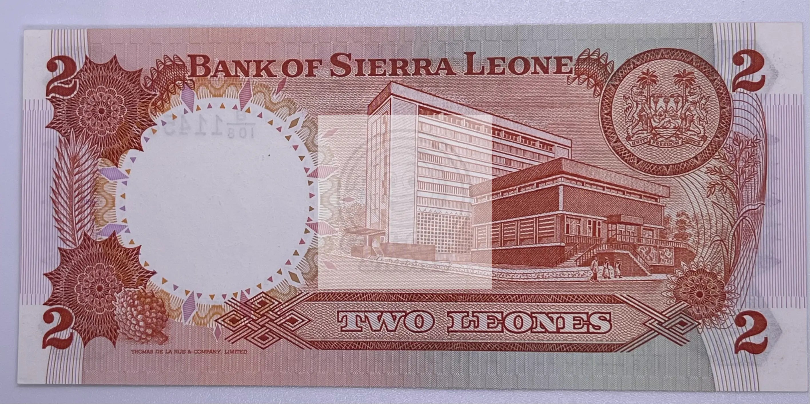 SIERRA LEONE 2 LEONES 1980 P-6e UNC, Banknote - Cool Coins & Notes