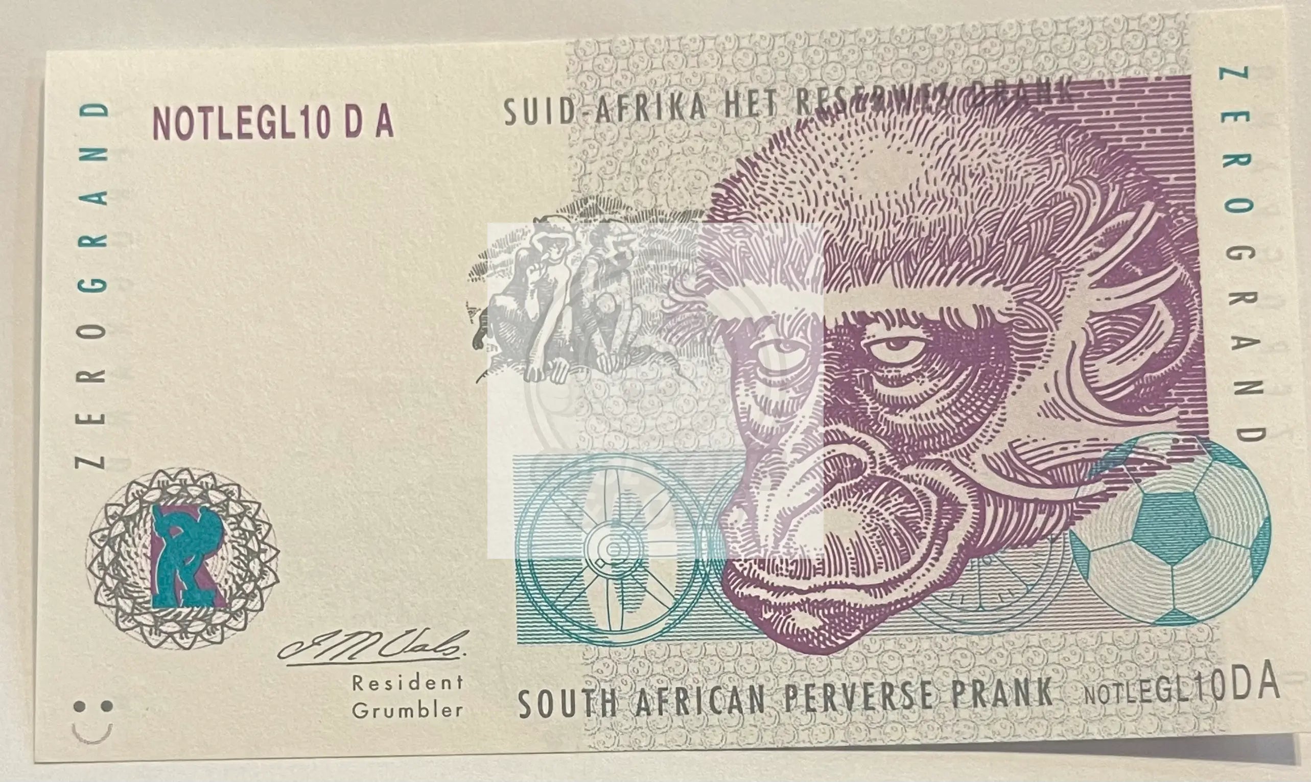 SOUTH AFRICA ZERO GRAND NOTLEGAL 10 - Cool Coins & Notes
