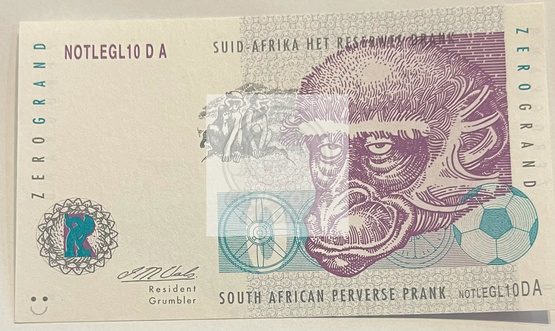 SOUTH AFRICA ZERO GRAND NOTLEGAL 10 - Cool Coins & Notes