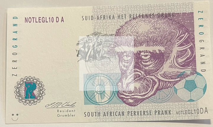 SOUTH AFRICA ZERO GRAND NOTLEGAL 10 - Cool Coins & Notes