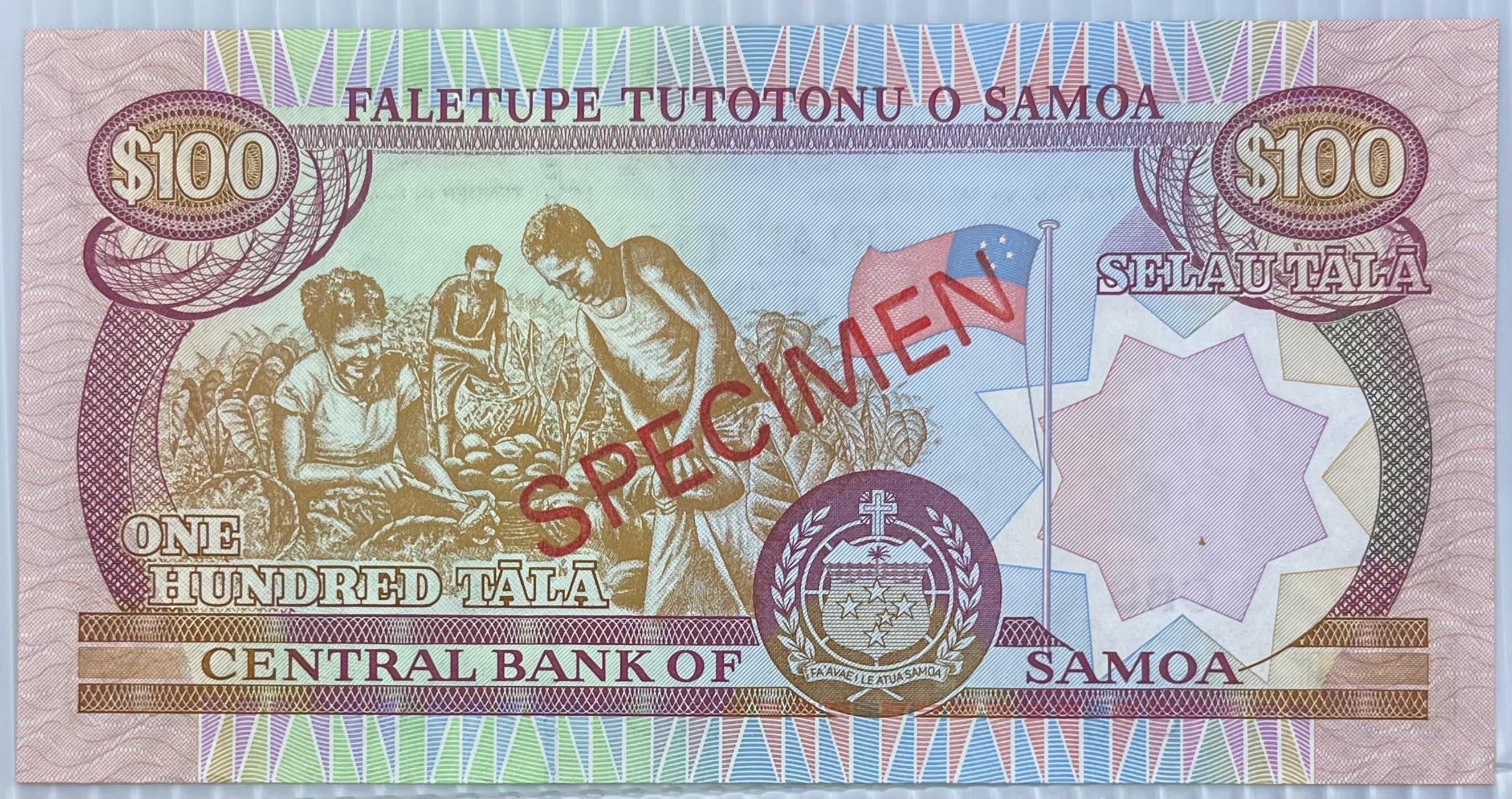 Samoa 2005 10 Tala P-24b UNC Specimen World Banknote - Cool Coins & Notes