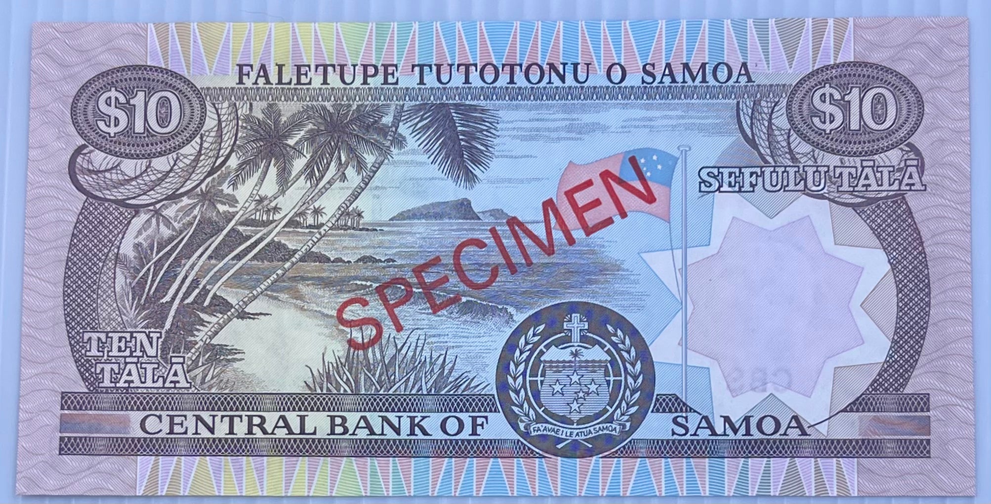 Samoa 2005 10 Tala P-34 UNC Specimen World Banknote Currency Cool Coins & Notes 