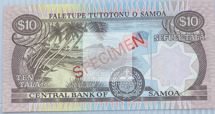 Samoa 2006 100 Tala P-37s UNC Specimen World Banknote Currency - Cool Coins & Notes