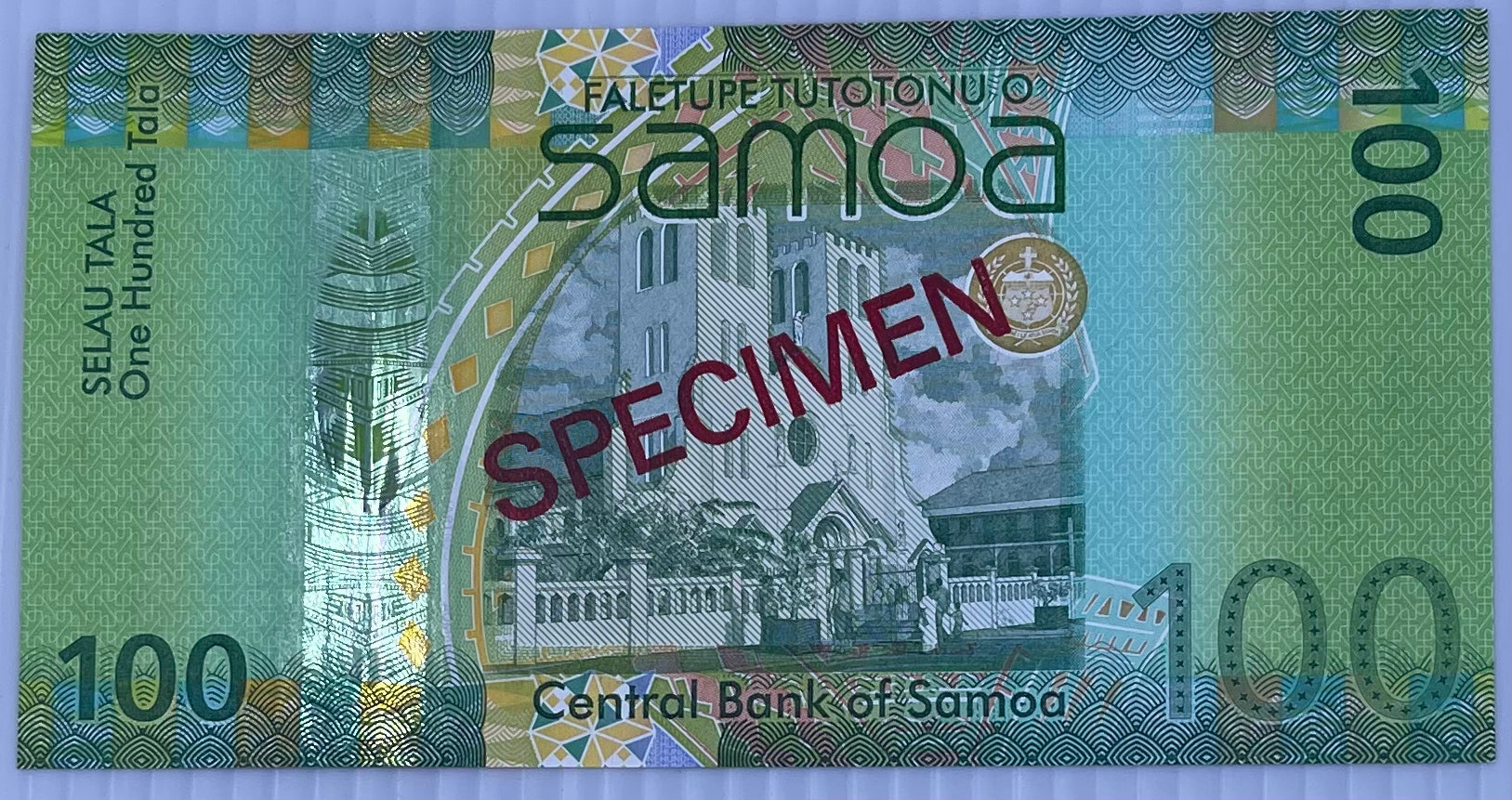 Samoa 2017 100 Tala P-44bs UNC Specimen World Banknote Currency Cool Coins & Notes