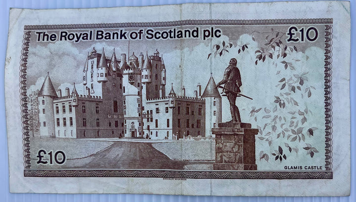 Scotland 1986 10 Pounds P-113 Used World Banknote Cool Coins & Notes 