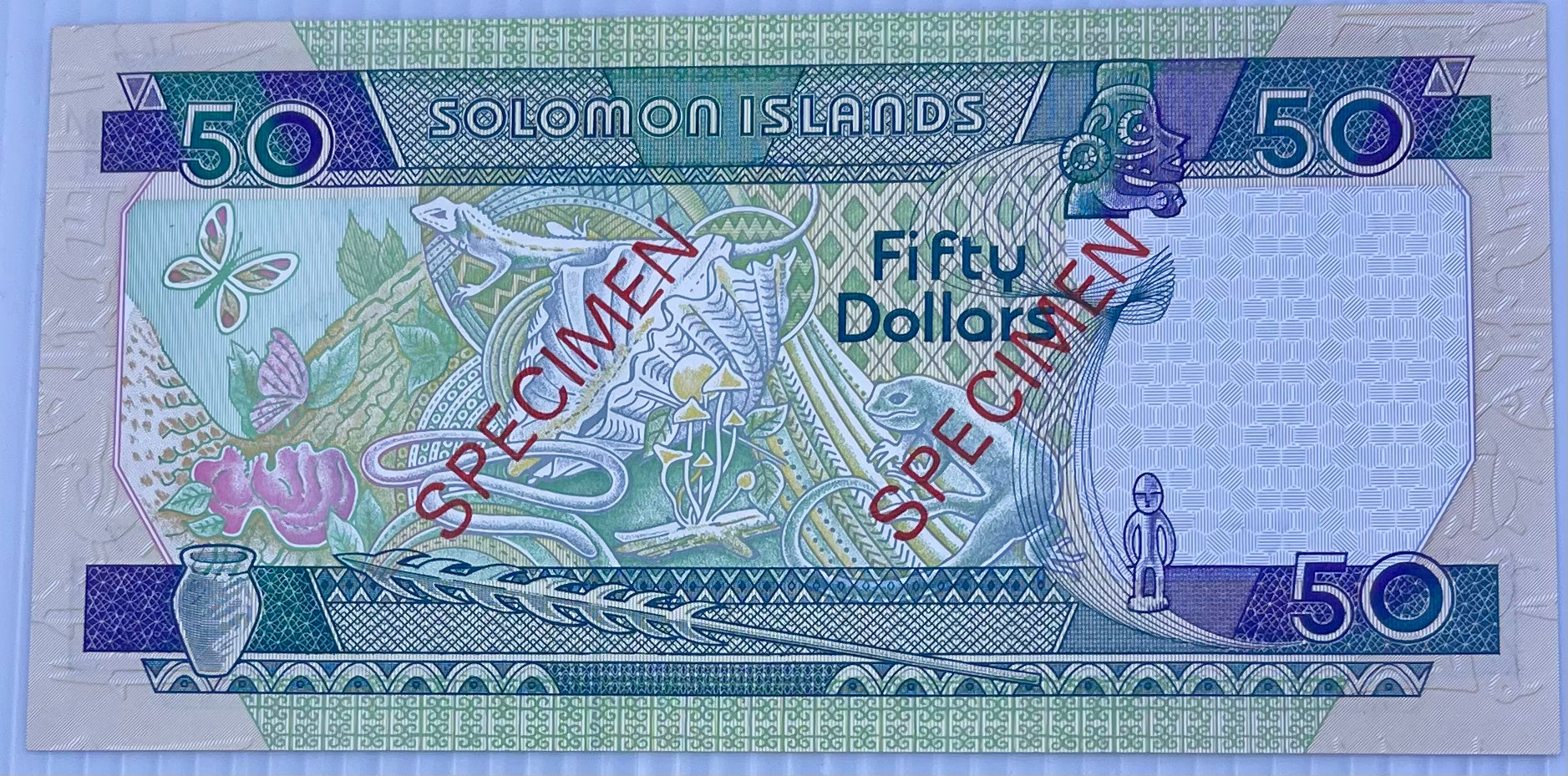 Solomon Islands 1996 50 Dollars P-22s UNC Specimen Banknote Cool Coins & Notes