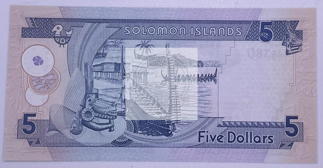 Solomon Islands 5 Dollars, 1986 ND, P-14, UNC - Cool Coins & Notes