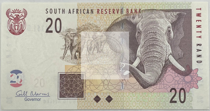 South Africa 20 Rand Banknote, 2009 ND, P-129b, UNC - Cool Coins & Notes