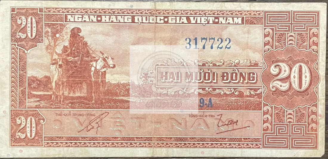South Vietnam 1962 20 Dong P-6, Circulated World Banknote Currency - Cool Coins & Notes