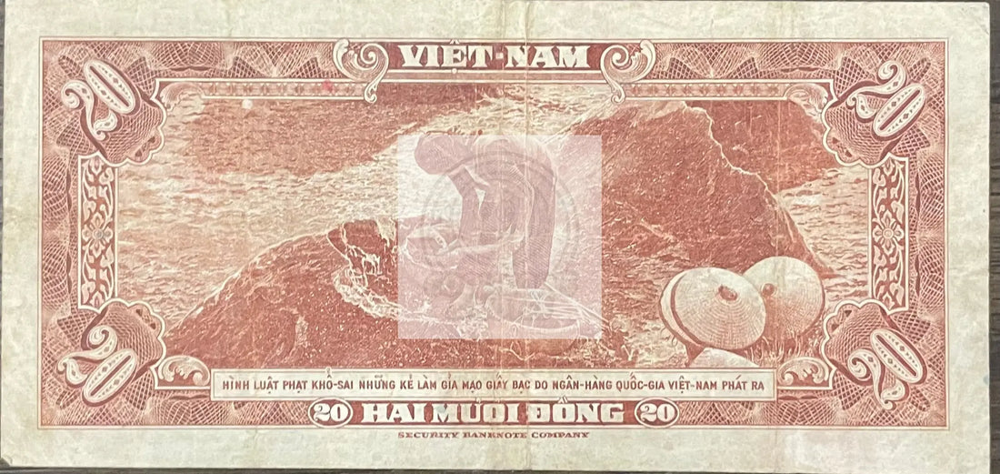 South Vietnam 1962 20 Dong P-6, Used World Banknote Currency - Cool Coins & Notes