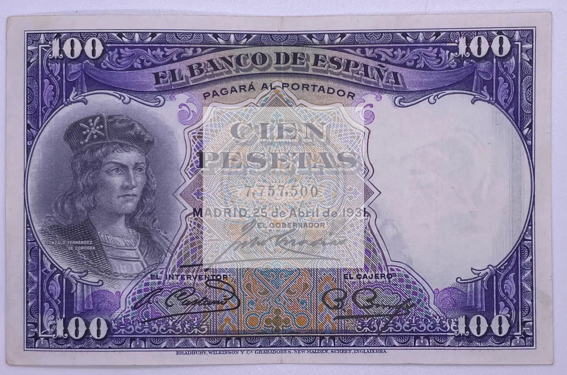 Spain 100 Peseta 1931 P 83, AU Banknote - Cool Coins & Notes