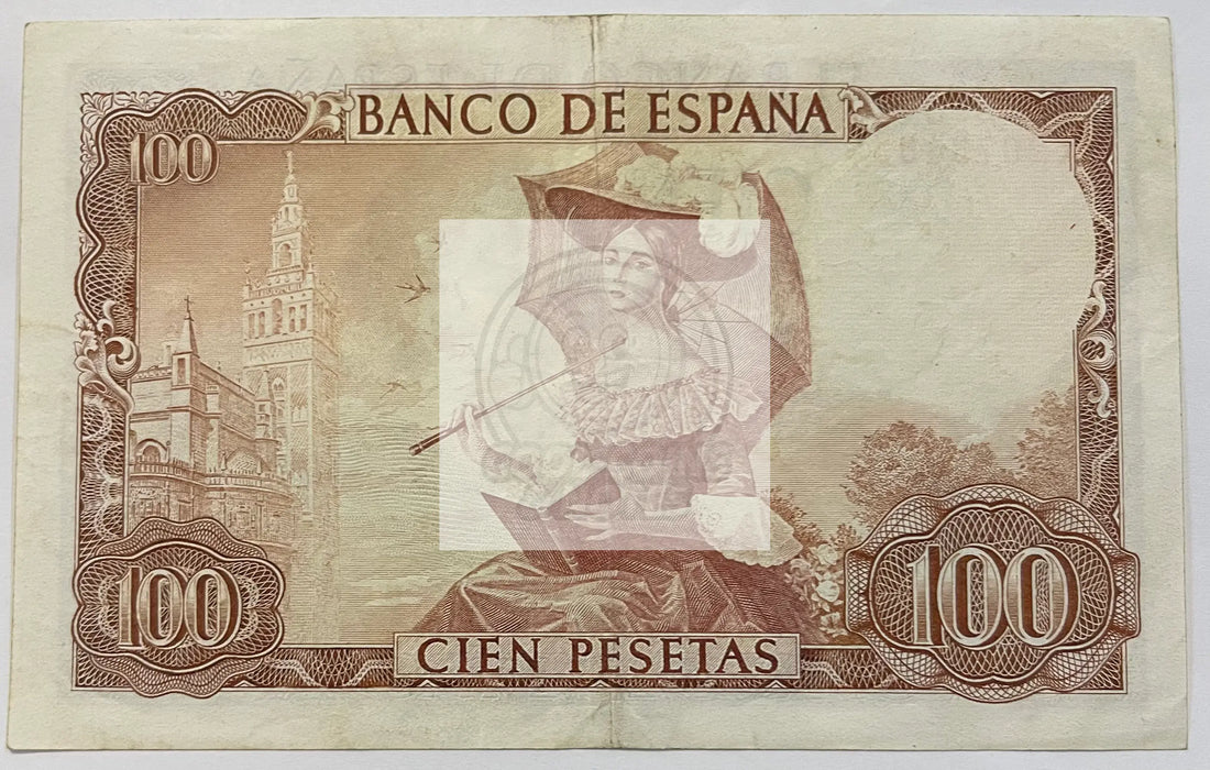 Spain 100 Pesetas 1965 P150, Used Banknote - Cool Coins & Notes