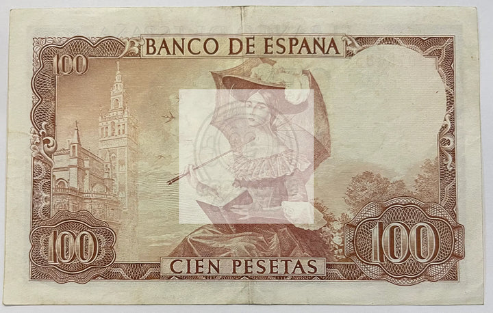 Spain 100 Pesetas 1965 P150, Used Banknote - Cool Coins & Notes