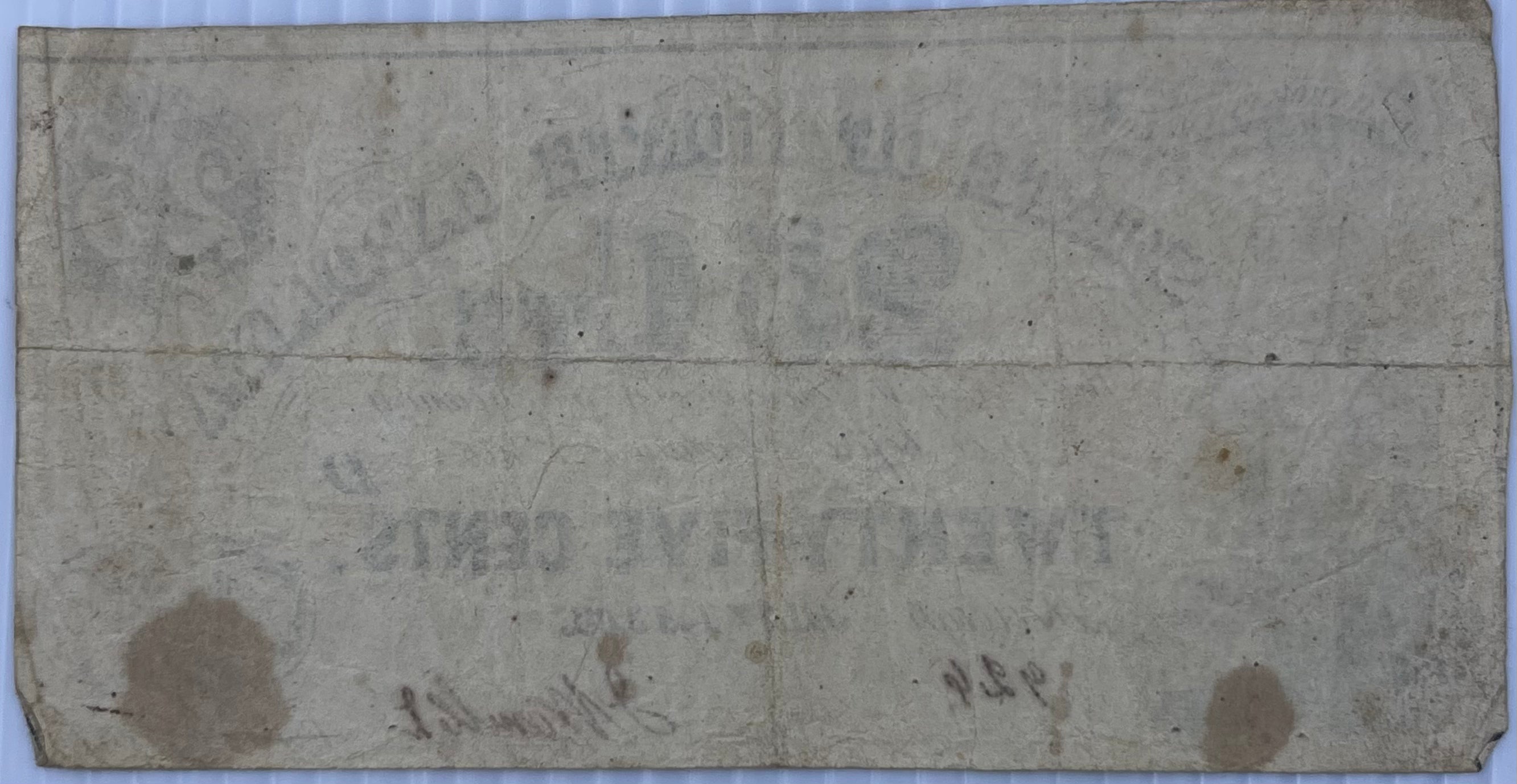 State of North Carolina 1862 25 Cents P-S2357a Banknote - Cool Coins & Notes