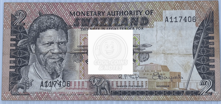 Swaziland 1994 2 Emalangeni P-18b UNC World Banknote Currency