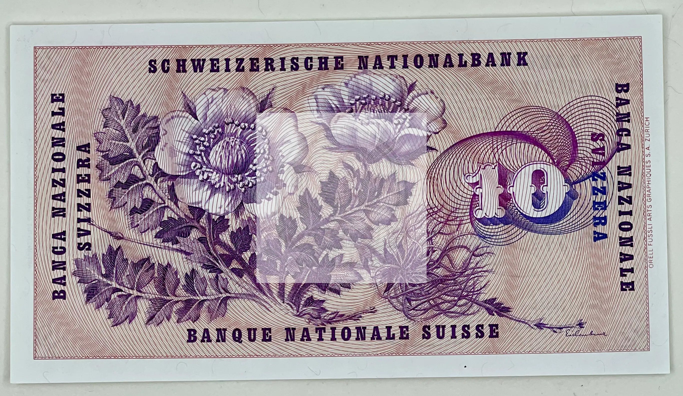 Switzerland 10 francs 1967 P-45 45m UNC Banknote - Cool Coins & Notes