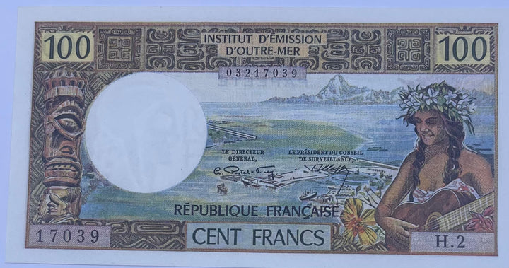 Tahiti 1973 100 Francs P24 UNC World Banknote Cool Coins & Notes 