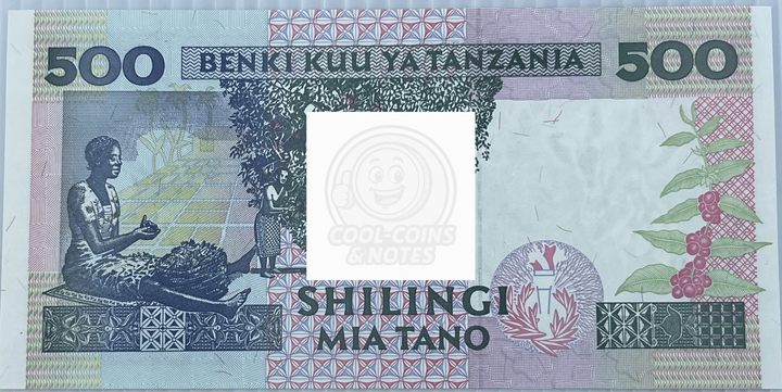 Tanzania 1997 500 Shilingi P-30 UNC Giraffe & Zebra World Banknote Currency