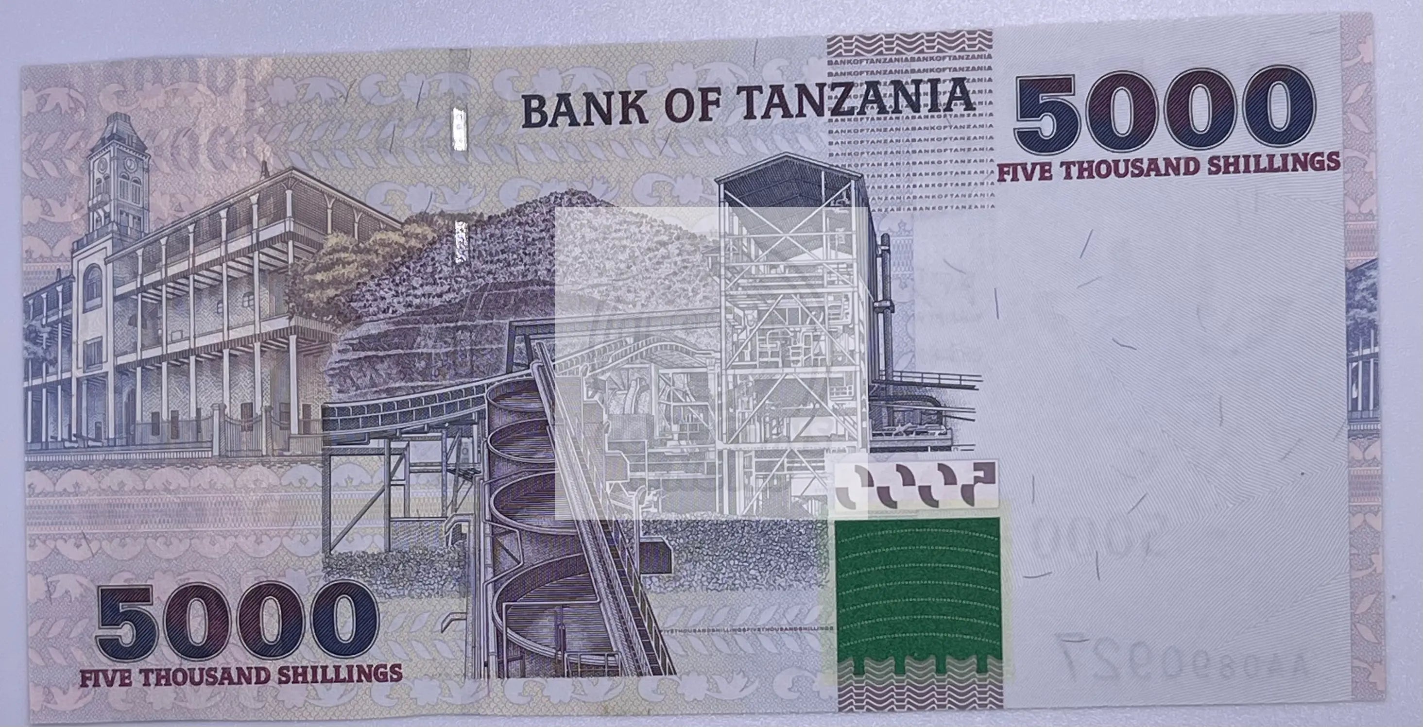 Tanzania 2019 ND - 5000 shillings - Pick 43, UNC Banknote Rhino - Cool Coins & Notes