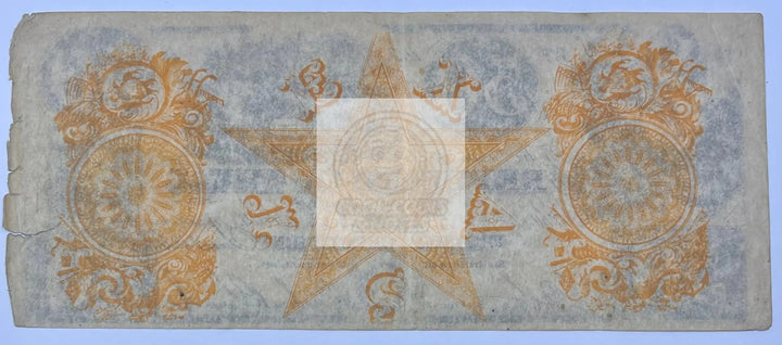 Texas 1840 50 Dollars P-28 Used Banknote Cool Coins & Notes 