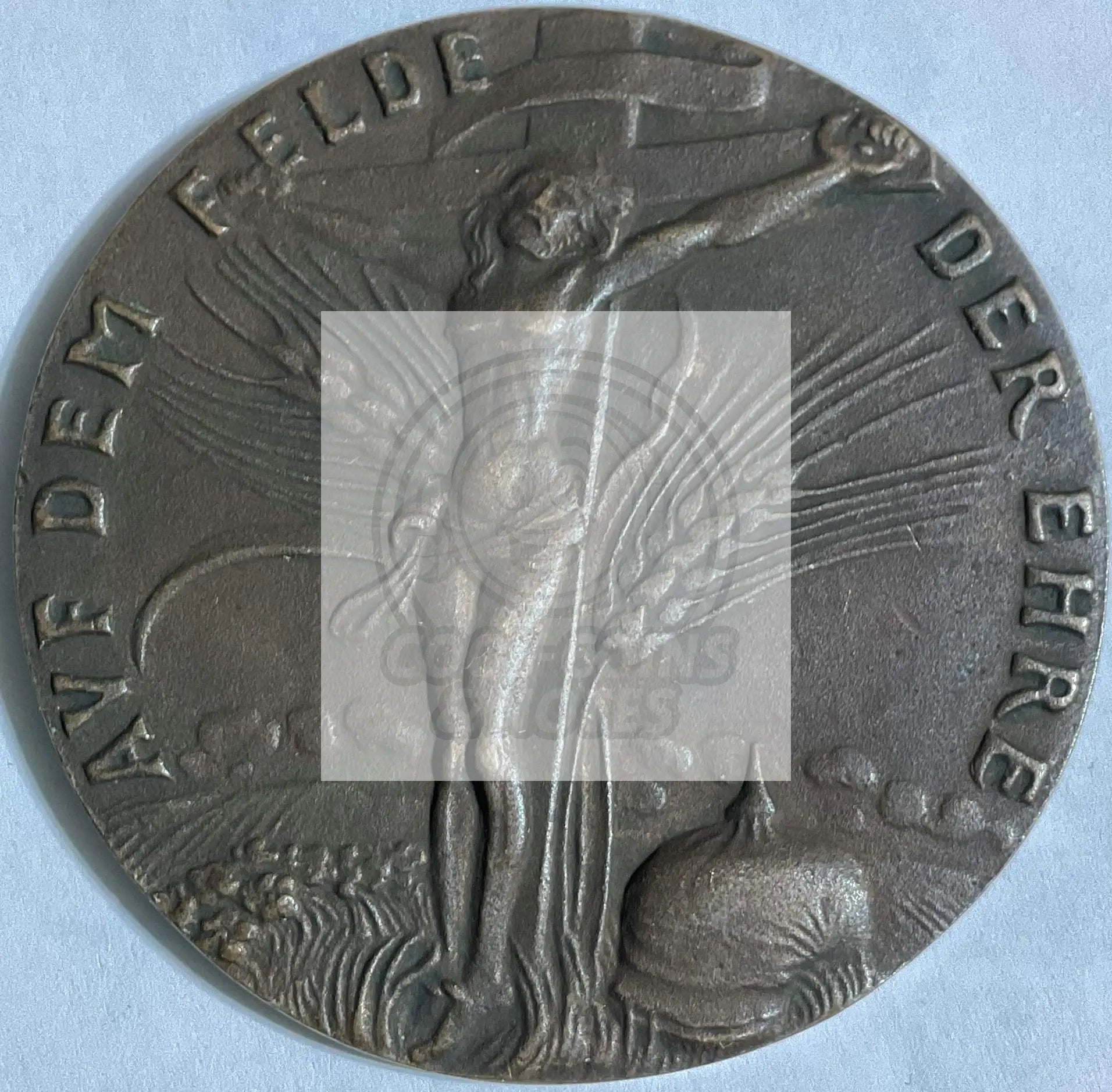 The Wilhelm II bronze "On the Field of Honor" Medal 1914 Kienast-154 - Cool Coins & Notes