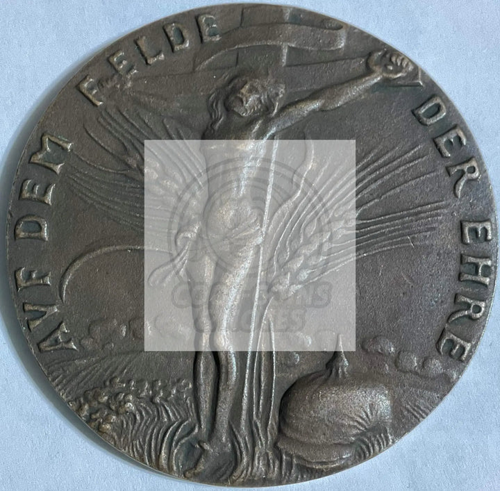The Wilhelm II bronze "On the Field of Honor" Medal 1914 Kienast-154 - Cool Coins & Notes