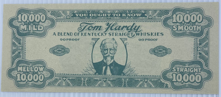 Tom Hardy Kentucky Whiskey Ad Note – 10,000 Units UNC Banknote - Cool Coins & Notes