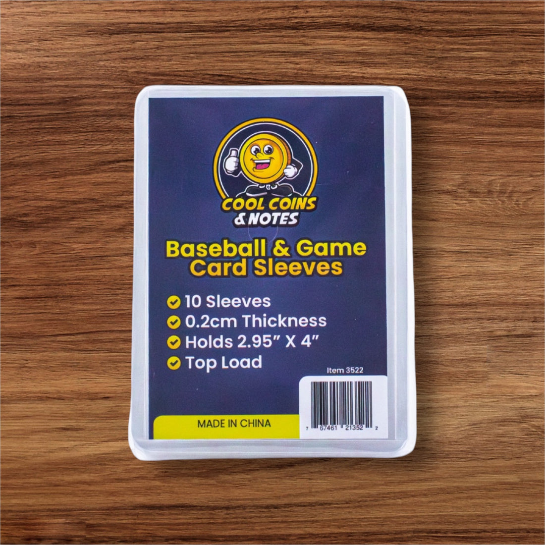 10 Clear Baseball Game Rigid Card Sleeves Topload Holders 3" X 4" Cool Coins & Notes