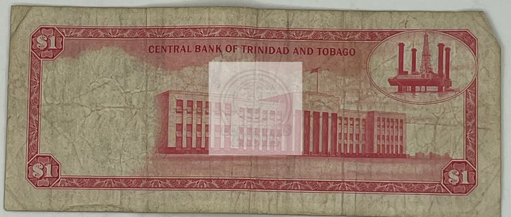 Trinidad & Tobago 1964 1 Dollar P26, Used World Banknote - Cool Coins & Notes
