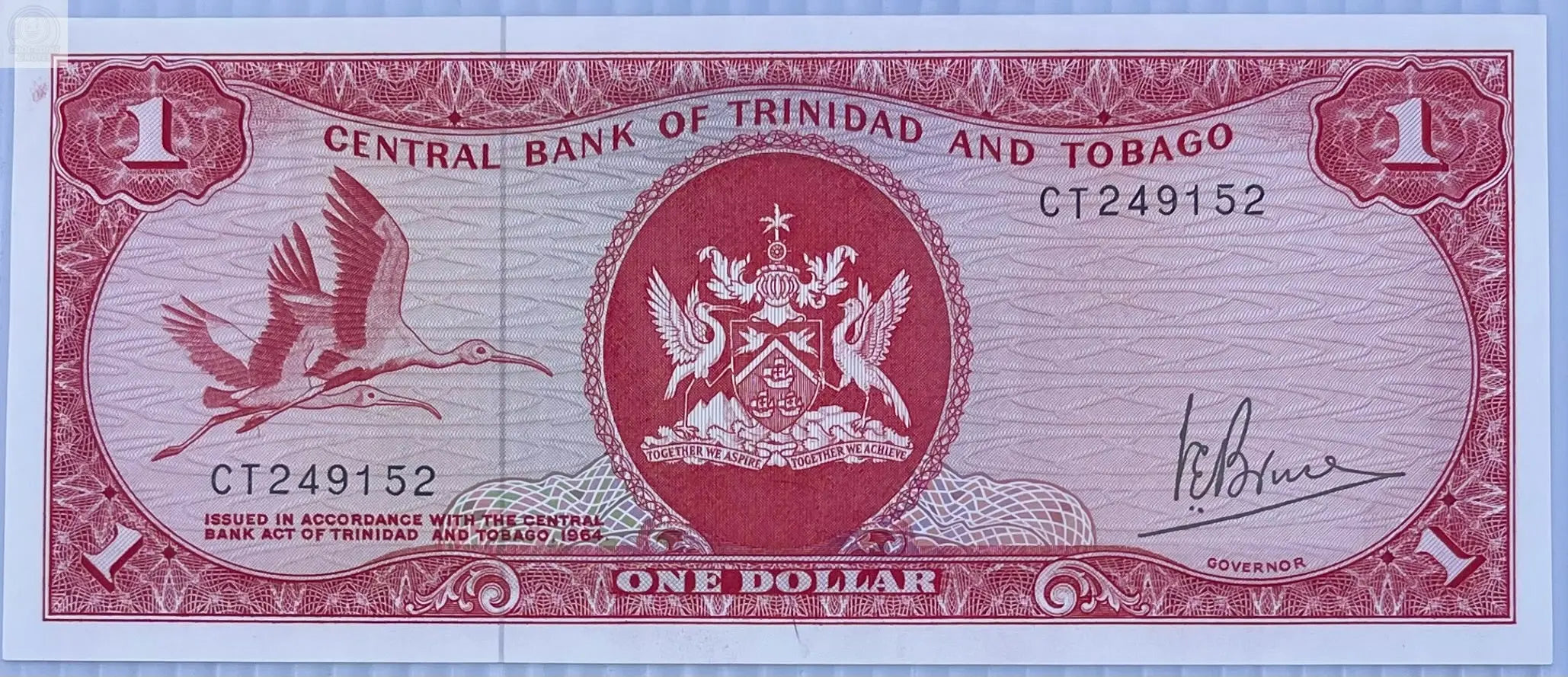 Trinidad & Tobago 1977 1 Dollar P-30 UNC World Banknote Aim Later Shop