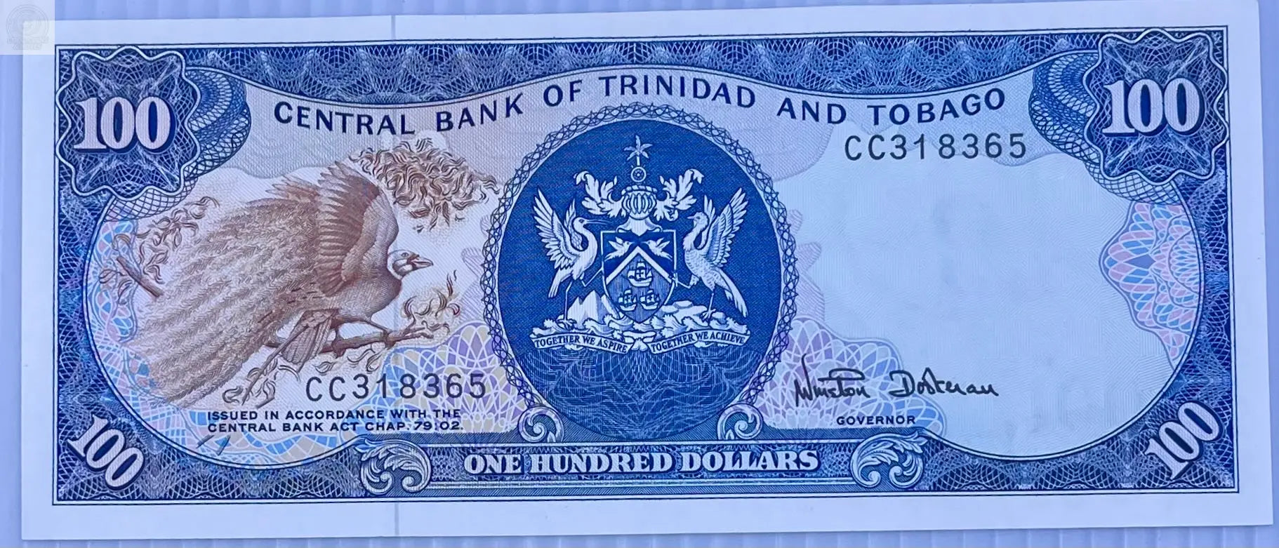 Trinidad & Tobago 1985 100 Dollars P-40 UNC World Banknote Aim Later Shop