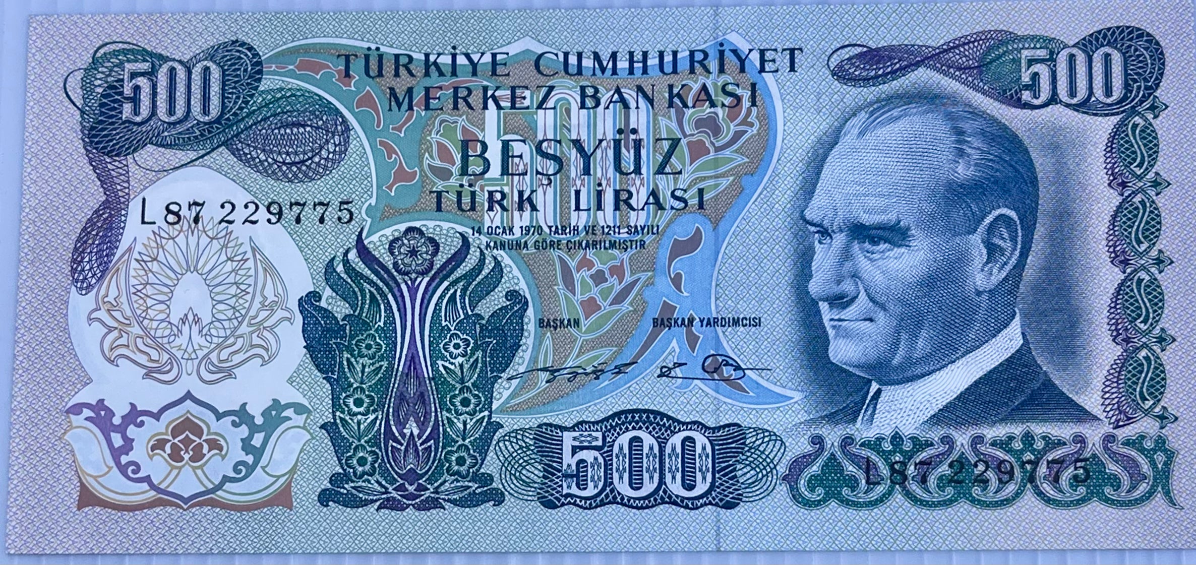 Turkey 1974-84 500 Lira P-190 UNC World Banknote Currency Cool Coins & Notes