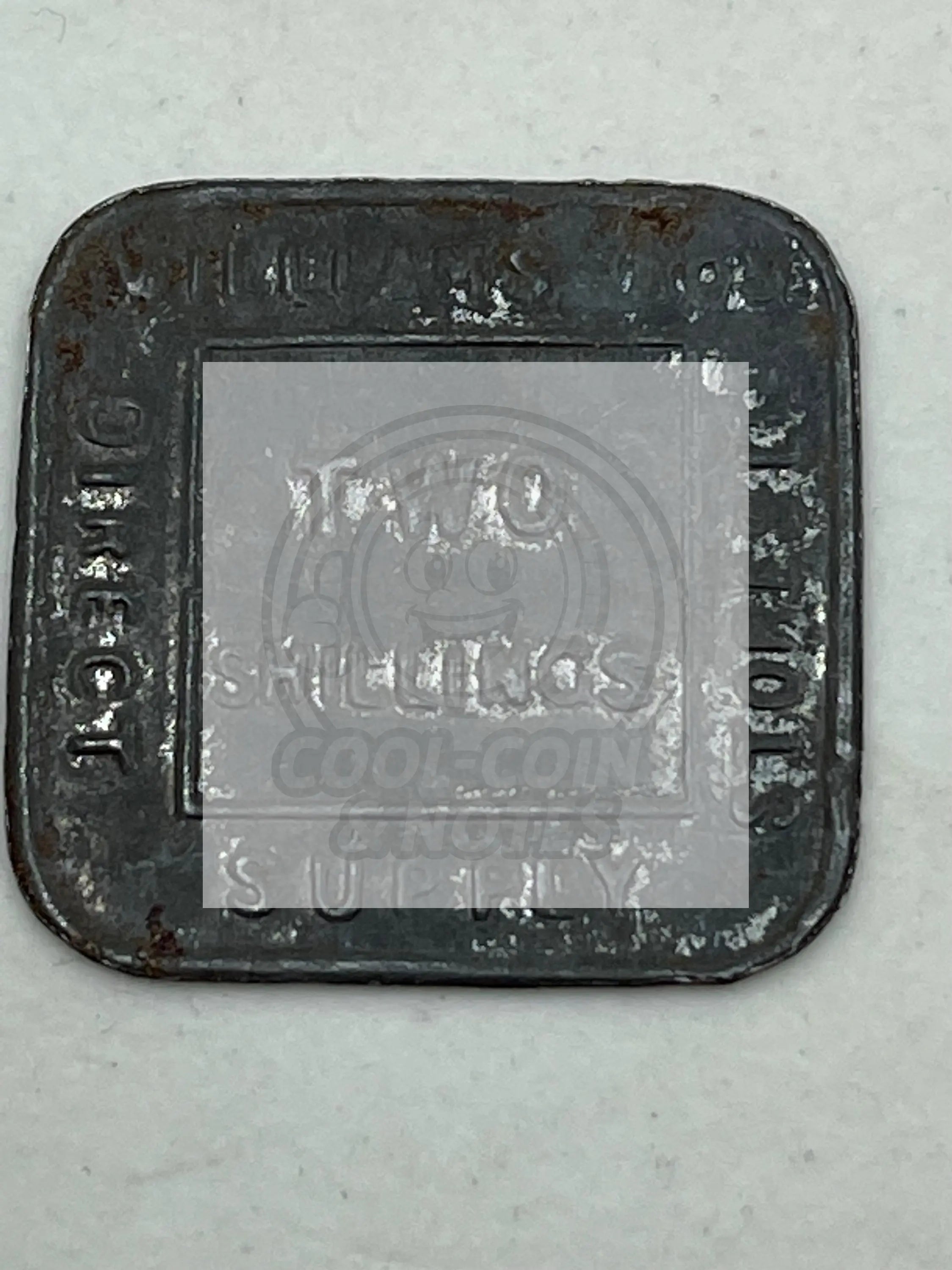 UK Williams Bros Direct Supply Stores Two Shillings Token - Cool Coins & Notes