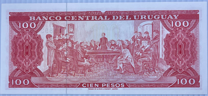 URUGUAY 1971 100 PESOS P-47 UNC  World Banknote Currency - Cool Coins & Notes