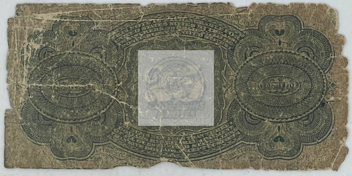 USA 1863 25 Cents P-118b TEAR, Used World Banknote - Cool Coins & Notes
