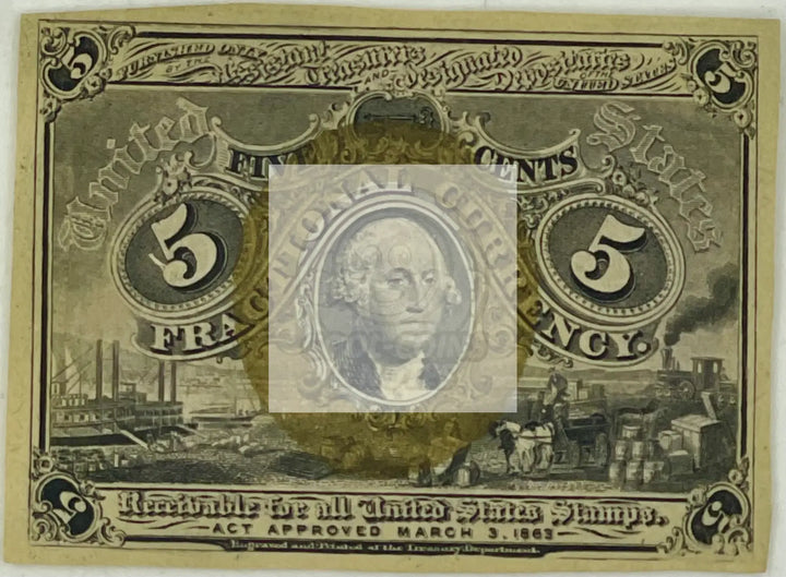 USA 1863 5 Cent Fractional Fr#1232 AU, World Banknote - Cool Coins & Notes