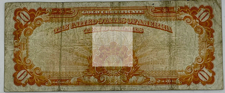 USA 1922 10 Dollar Gold Certificate FR. # 1173, Used World Banknote - Cool Coins & Notes