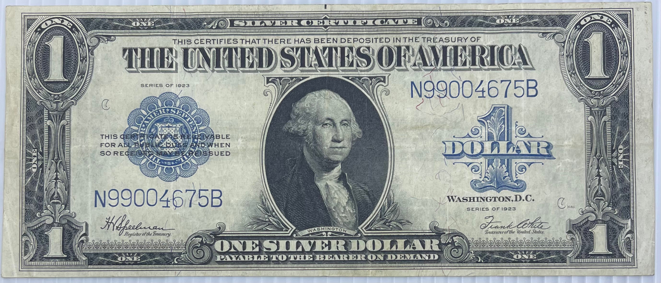 USA 1923 1 Dollar P-342a Used Banknote Currency - Cool Coins & Notes