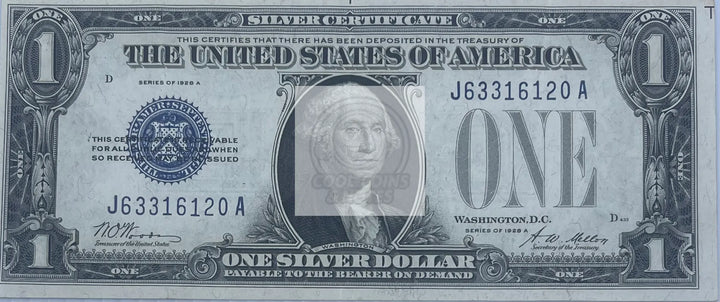 USA 1928 A 1 Dollar P-412e XF Funny Back Banknote - Cool Coins & Notes