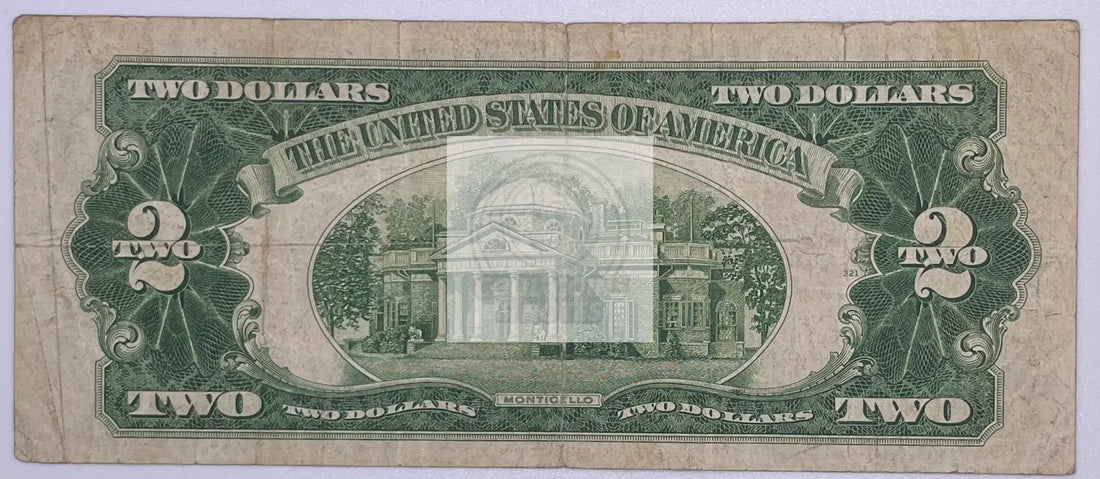 USA 1928F $2 Red Seal FR# 1507 Banknote - Cool Coins & Notes