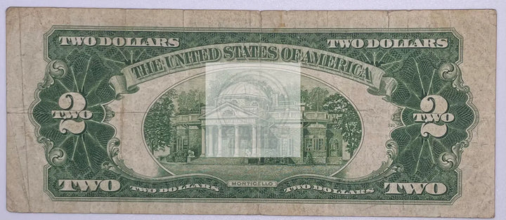 USA 1928F $2 Red Seal FR# 1507 Banknote - Cool Coins & Notes