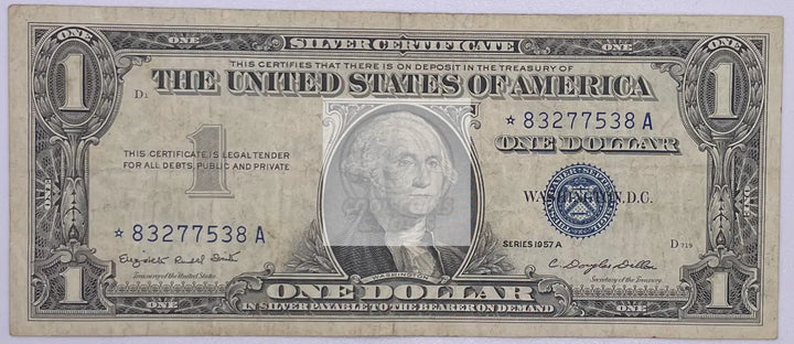 USA 1957A $1 Dollar Star Note Silver Cert Banknote - Cool Coins & Notes