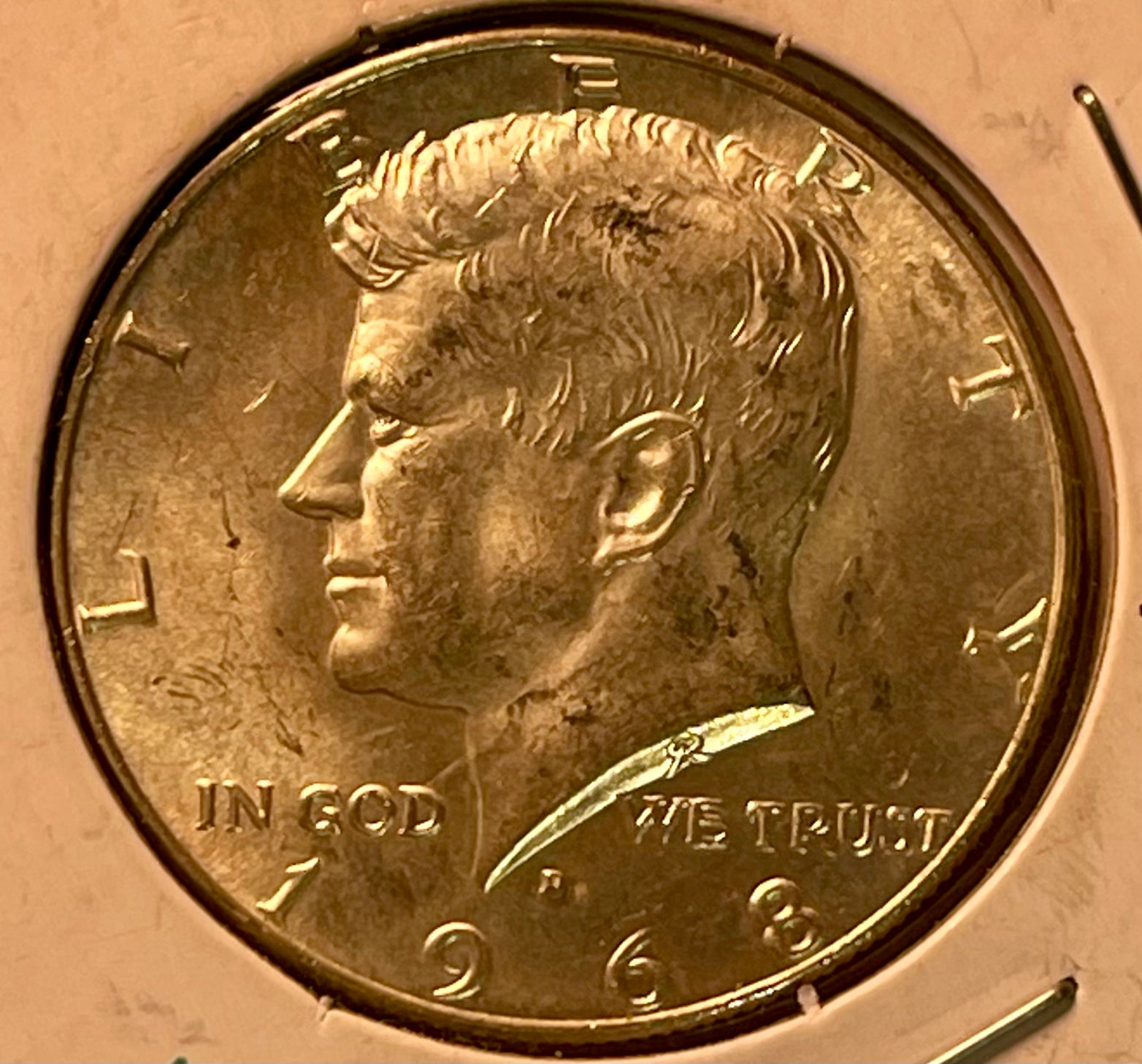 USA 1968 D 50 Cents Coin 40% Silver - Cool Coins & Notes