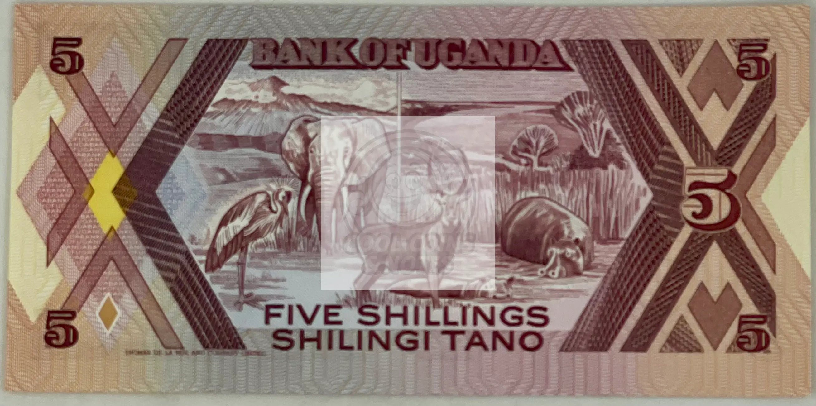 Uganda 5 Shillings Banknote, 1987, P-27, UNC World Banknote - Cool Coins & Notes
